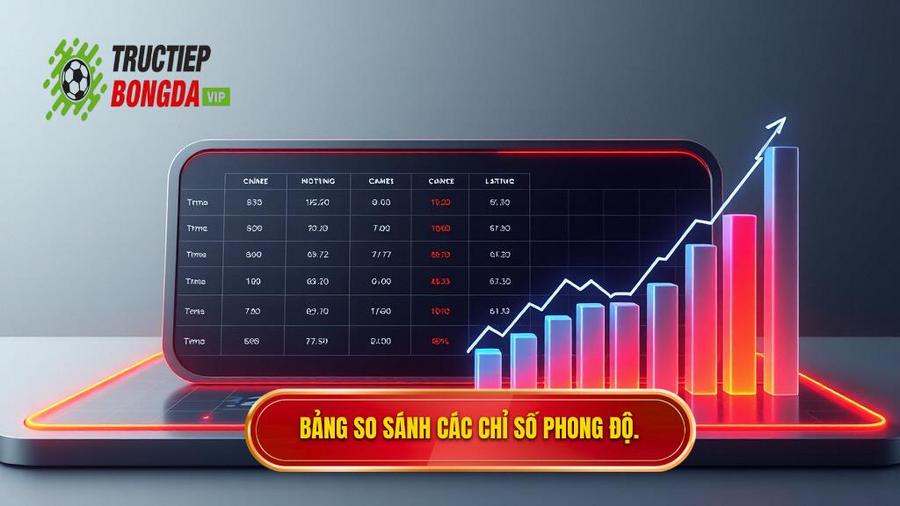 Bảng so sánh các chỉ số phong độ cần quan tâm