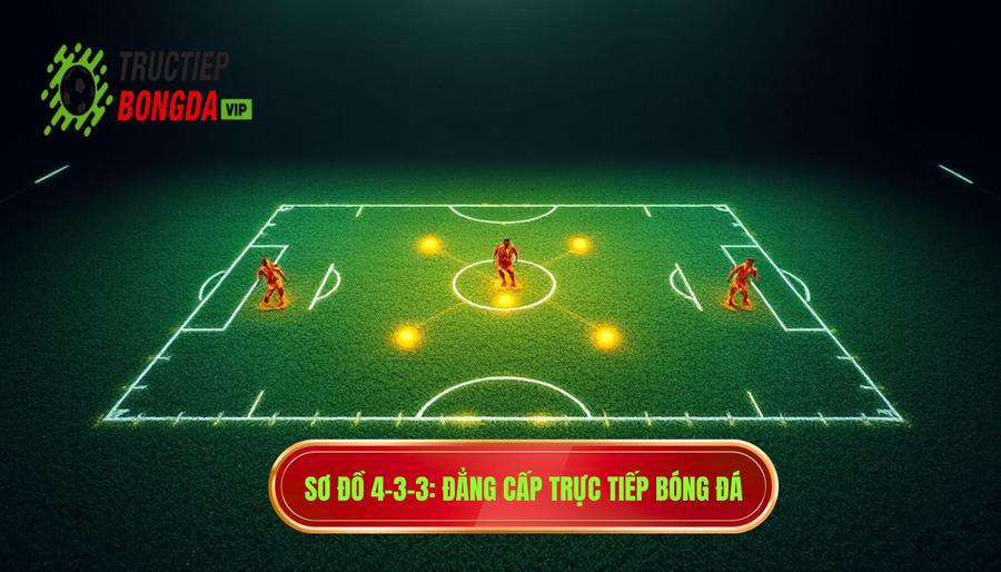 Sơ đồ 4-3-3 giúp kiểm soát tuyến giữa hiệu quả như thế nào?